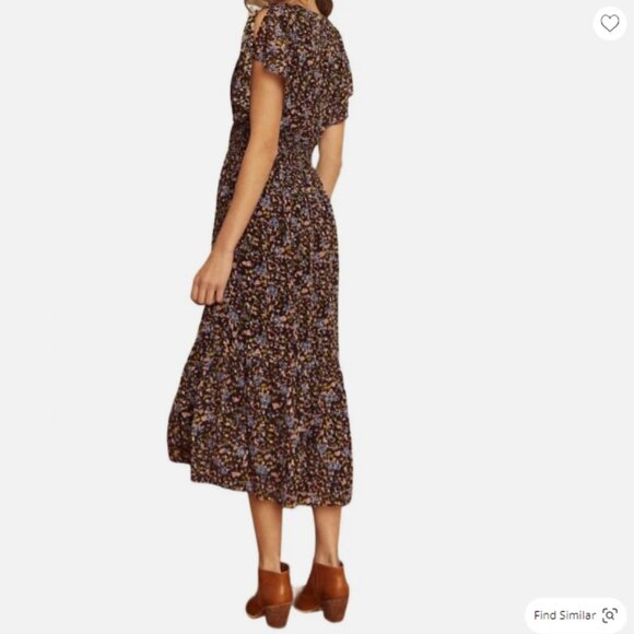 NWT Caballero Blakely Dress in Moonlit Moss, Black and Pink, Size Small - Picture 2 of 7